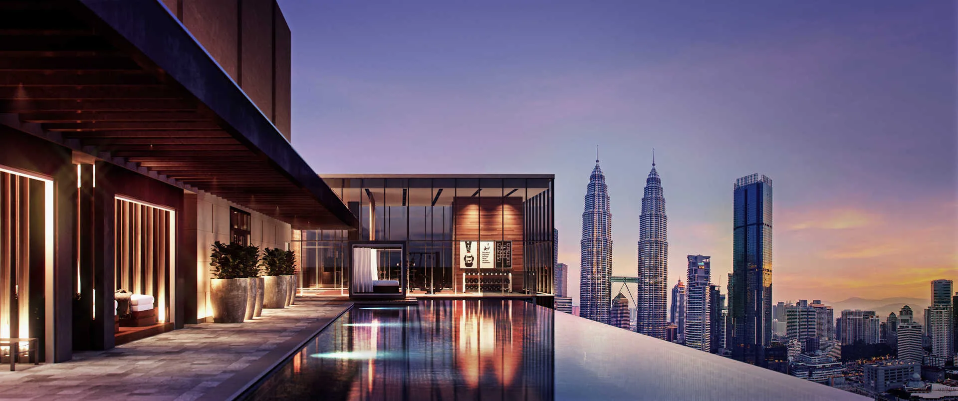 Core Residence at TRX Rooftop infinity pool with city view, Freehold property development, render