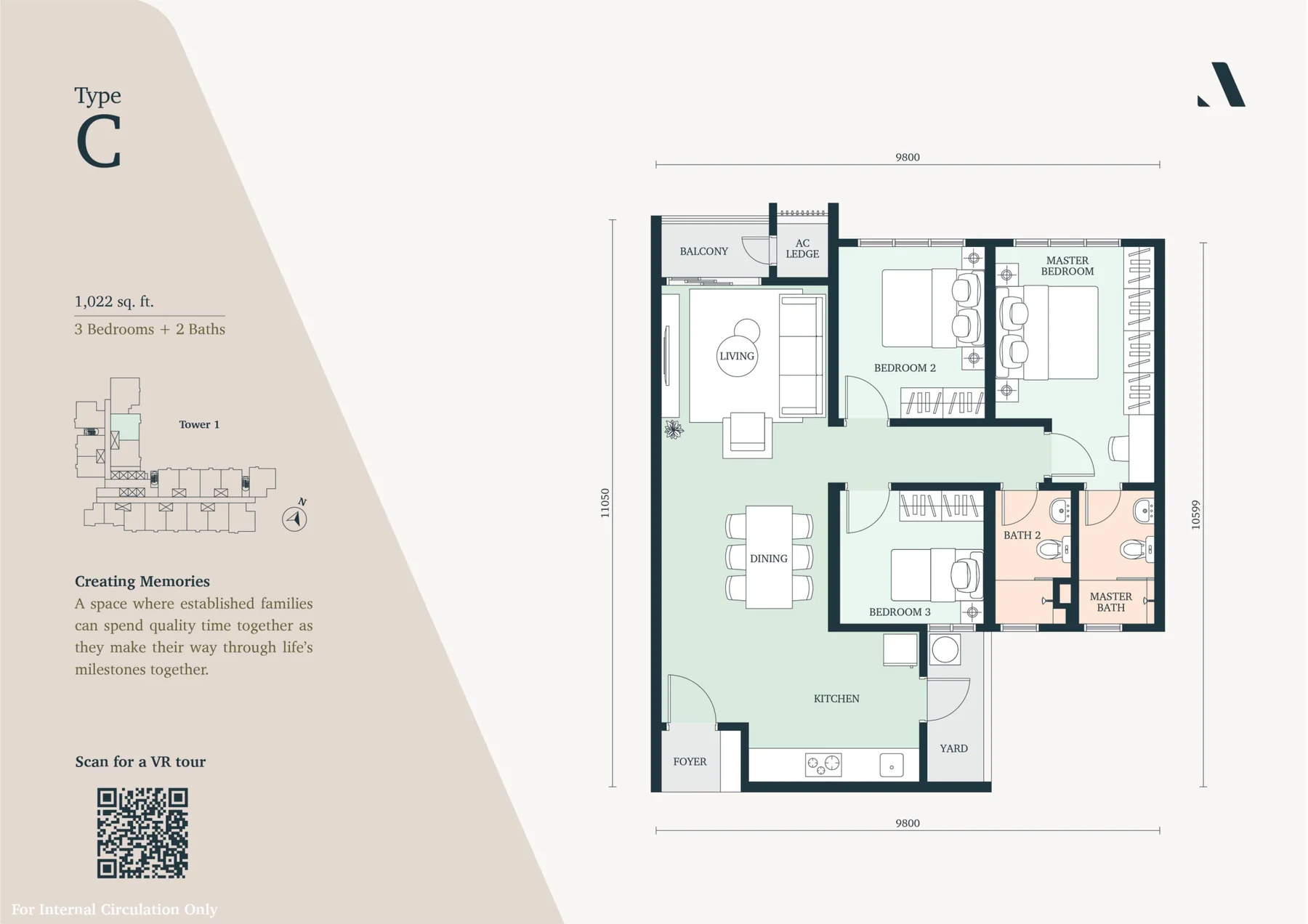 Type C floor plan